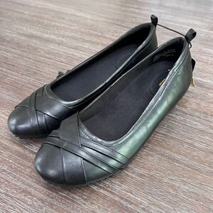 TredSafe Women's Black Slip Resistant Anti Fatigue Comfort Shoes Wedge Sz 11 New